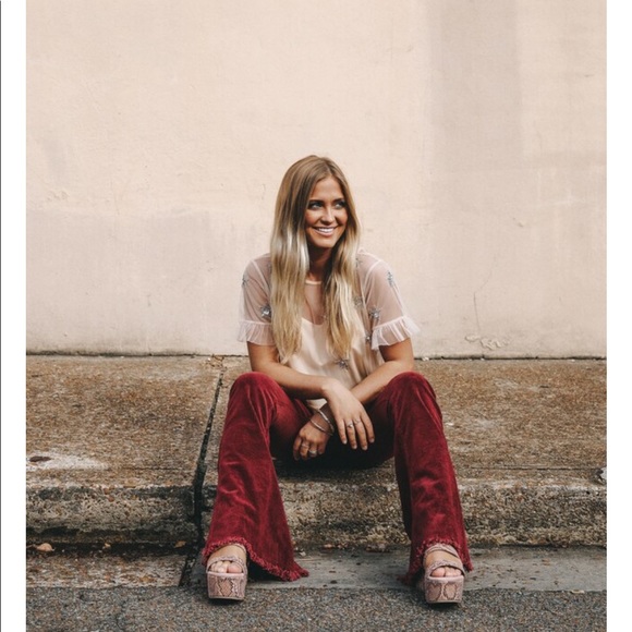 Show Me Your Mumu Cam Cam Pants Button Up Bells - Picture 5 of 10